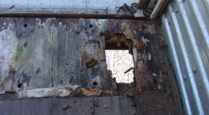 Rotting Trailer Floor title=